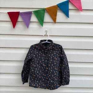 NEXT fall animal print button up shirt